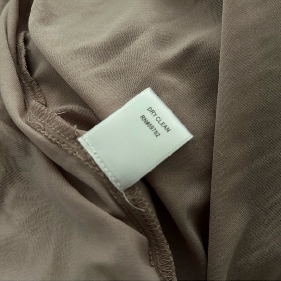 NWT Adrianna Papell Womens Taupe Long lace gown S Evening Dress size 18W - Picture 3 of 10